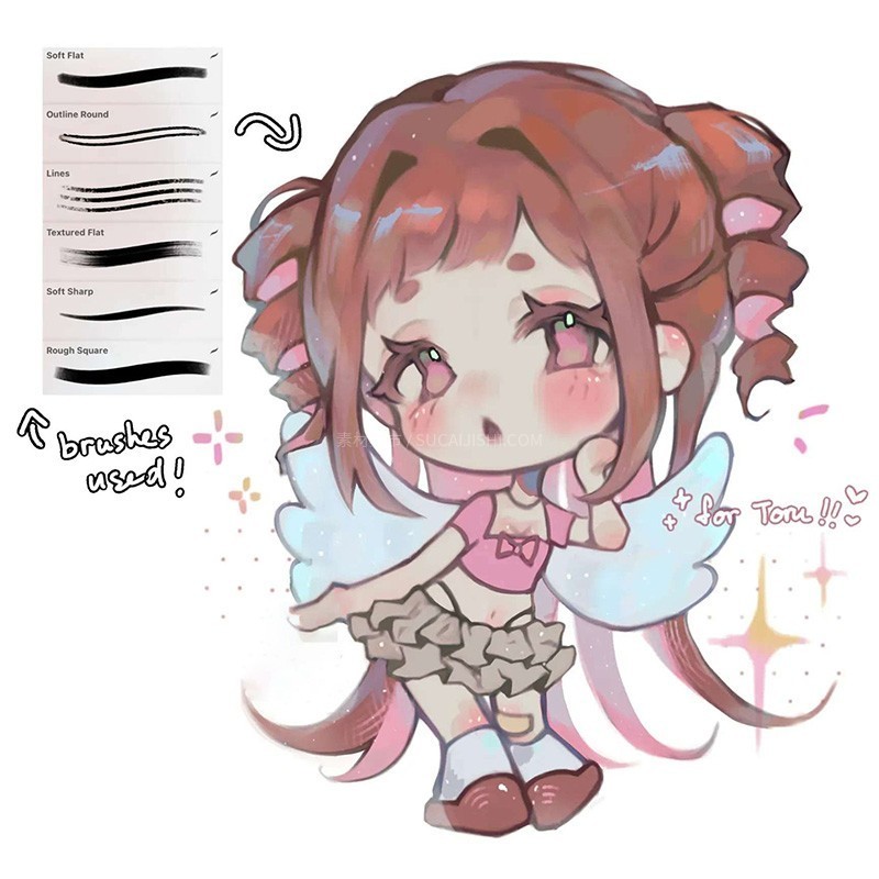 Procreate动漫速写起稿笔刷